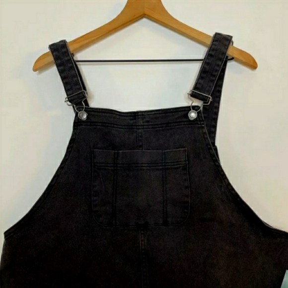 UNIVERSAL THREAD BLACK MINI DENIM SHIFT DRESS NWT SIZE XS - Picture 4 of 9